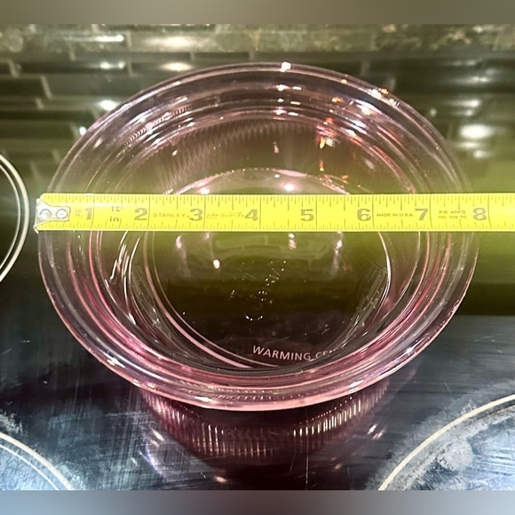 Vtg Corning Visions By Pyrex Cranberry Round Casserole Dish W/Lid 24oz. V 30-B - Picture 6 of 10